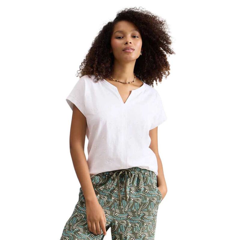White Stuff Nelly Embroidered Tee image number 0